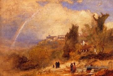 Près de Perugia paysage Tonalist George Inness Peinture à l'huile